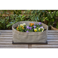 【園芸用品】 アイリスオーヤマ テキスタイルプランター スクエア グレージュ TXP-S50H 1個