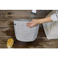 【園芸用品】 アイリスオーヤマ テキスタイルプランター ラウンド グレージュ TXP-R25H 1個