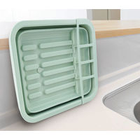 カクセ- 折りたたみ式水切りラック ノズル付 NB-15 1セット（3個）