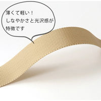 日本紐釦貿易 薄手アミーテープ 巾15mm×10m ブラック AMT15-22 1セット(3巻)