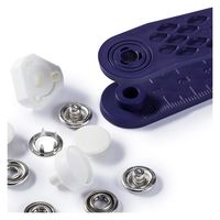 プリム(Prym) スナップボタン Jersey キャップ型 φ12mm 6組入 ホワイト 390171 PRM390171（直送品）