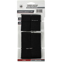 Harbinger(ハービンジャー) ウェイトリフティング用 パッテッド コットン リフティングストラップ ブラック 360524（直送品）