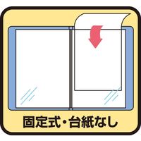 キングジム クリアーファイル シンプリーズ 固定式 40ポケット グレー(透明) 186TSPW-GY 1冊