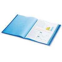 キングジム クリアーファイル シンプリーズ 固定式 20ポケット オレンジ 136SPオレ 1セット（1冊×10）