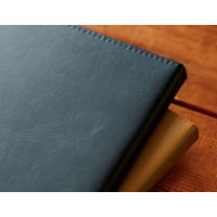 キングジム クリアーファイル レザフェスU 40ポケット 合皮製 ネイビー 1931LUWネイ 1セット（1冊×10）