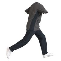 サーヴォ ニットスクラブ チャコールグレー M MSCU-2301-B3 1枚　スクラブ（直送品）