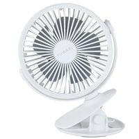 YAMAZEN 13cm 2WAY 卓上・クリップ扇風機 USB充電式 タッチスイッチ式 YJ-CT113(W) 1台