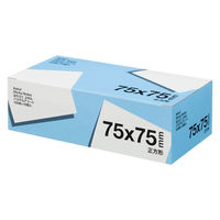 アスクル はたらく ふせん 75×75mm パステル5色アソート （正方形） 10冊  オリジナル（わけあり品）