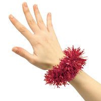 アーテック キラキラリストバンド 赤 2957 1セット（1パック（2個組）×4）