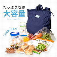 アイメディア 手の平サイズに畳めるリュック ネイビー 1009460 1個（直送品）