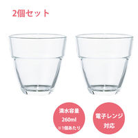 HARIO (ハリオ) 耐熱 スタック グラス 2個セット HSG-1624 1セット(2個入)
