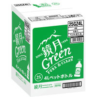 鏡月 Green グリーン 25度 4L ペット 1ケース（4本） 韓国焼酎 甲類
