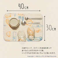 オカ　水切り吸水マット　ファーム（YE)　30×40cm　86606　1枚（直送品）