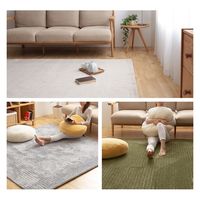 AQUA +PLUS HEAT 国産ラグマット ホットカーペットカバー 1300×1900mm ブラウン 34103106 1枚（直送品）