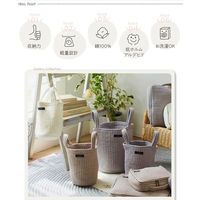 AQUA mofua(モフア)イブル 丸洗いできるマルチバスケットバッグ S 36532105 1個（直送品）