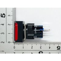 共立電子産業 照光式プッシュスイッチ 長方形 オルタネイト 赤色 12V 65-9235-06 1個（直送品）
