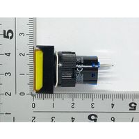 共立電子産業 照光式プッシュスイッチ 長方形 モーメンタリ 黄色 12V 65-9235-05 1個（直送品）
