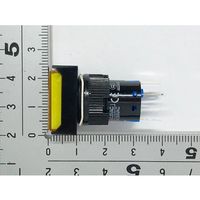 共立電子産業 照光式プッシュスイッチ 長方形 オルタネイト 黄色 12V 65-9235-09 1個（直送品）