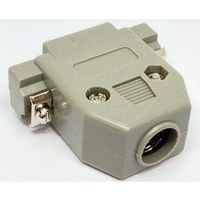 共立電子産業 Dーsubカバー ミリネジ 15pin 灰 5個入 65-8879-52 1パック(5個)（直送品）