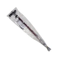 アークランズ 細型ネック伸縮ステッキ 花柄 レッド NS87-F5 1本 64-3677-01（直送品）