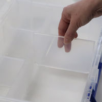 JEJアステージ パーツストッカーPS-400F用仕切板LLF（2枚組）クリア 1個