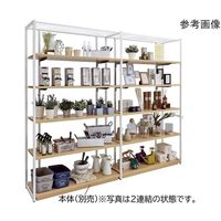 アズワン UR壁面タイプ W120×H210cm 【連結 】【ホワイト枠×ダークブラウンパネル】 65-8761-33 1セット（直送品）