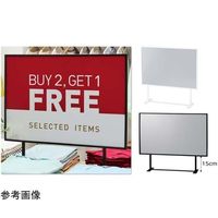 アズワン スチール製ポップスタンド(両面仕様) A2 ブラック 65-8873-96 1個（直送品）