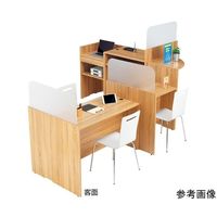 アズワン 木製ローカウンター H70cm W140cm ホワイト 65-8883-32 1台（直送品）