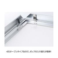 アズワン 【屋内用】アルミスナップLEDパネル シルバーB1 65-8304-74 1セット（直送品）