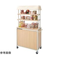 アズワン 【什器セットまるごと購入】ハコマルシェセット 白テント/ラスティック 棚上部2段+中間1段 65-8119-53 1セット（直送品）