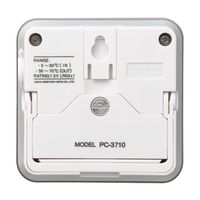 佐藤計量器製作所 2chデジタル最高最低温度計 内蔵温度+外部温度 校正成績書 PC-3710 1台 65-8727-01（直送品）