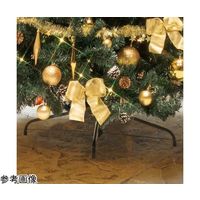 アズワン 特大オーナメント付デラックスクリスマスツリーセット ゴールド H300×W165cm 65-8115-62 1セット（直送品）
