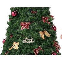 アズワン ポップアップクリスマスツリー レッド H200×W90cm 65-8115-77 1セット（直送品）