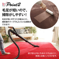 グラムスタイル ホリデープラス 撥水＆低反発ラグ 1900×1900mm ストーン 301988 1枚（直送品）