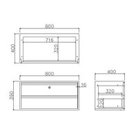 PREDONA（プレドナ）スチールシェルフ  引出し2段 上置き用  幅800×奥行400×高さ390mm モカブラウン 1台