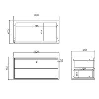 PREDONA（プレドナ）スチールシェルフ  引出し2段 上置き用  幅800×奥行400×高さ390mm ホワイト 1台