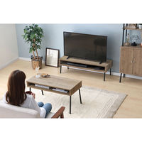 アイリスオーヤマ アイアンウッドAVボード ブラック/アッシュブラウン IWAB-1000R 1台