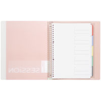 マルマン B5 バインダー セッション 26穴 背幅29mm Lピンク さくら F310A-38 1セット（5冊）