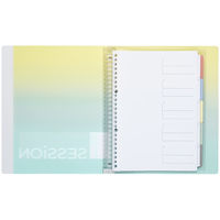 マルマン B5 バインダー セッション 26穴 背幅29mm グラデーション レモンソーダ F310A-97A 1セット（5冊）