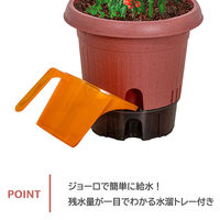 【園芸用品】中山福 ベストコ 鉢 給水式 ポット 360型 テラコッタ MA-4210 1個