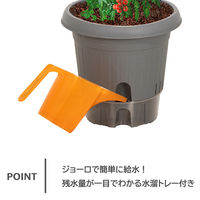 【園芸用品】中山福 ベストコ 鉢 給水式 ポット 300型 グレー MA-4209 1個