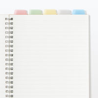 無印良品 インデックス付箋 厚手フィルムタイプ 25×25（5色 6本入 各10枚） 良品計画