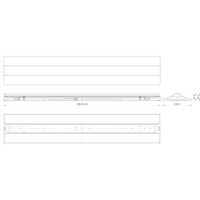 東京メタル工業 LED ベースライト 逆富士 MSBL003TM 1個