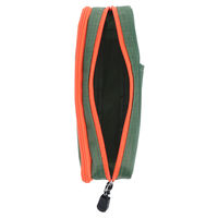 サンスター文具 Wファスナー ペンケース OUTDOOR アウトドア リップストップ カーキ S1427300 1個