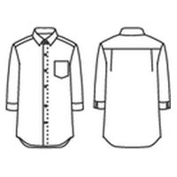 住商モンブラン シャツ 兼用 7分袖 白 SS007-01 1枚