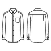 住商モンブラン シャツ 兼用 長袖 白 SS006-01 1枚