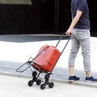 武田コーポレーション ガード付キャリーカート3輪 GCC20BK3R-LM 1箱(4個入)（直送品）