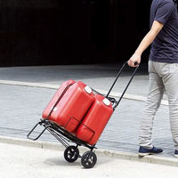 武田コーポレーション ガード付キャリーカート GCC40BK-LM 1箱(4個入)（直送品）