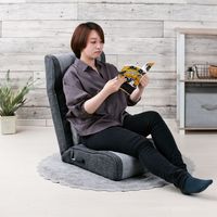 武田コーポレーション 抗菌・防臭 ポケットコイル入り腰サポート座椅子 K1-KBPK46GRY 1箱(4個入)（直送品）