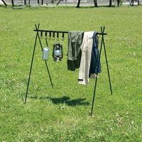 武田コーポレーション アウトドアハンガーラック ワイド OUH22-101BK 1箱(4個入)（直送品）